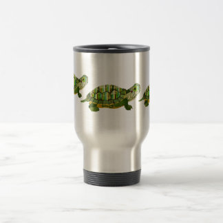 Caneca de viagem da tartaruga do jade