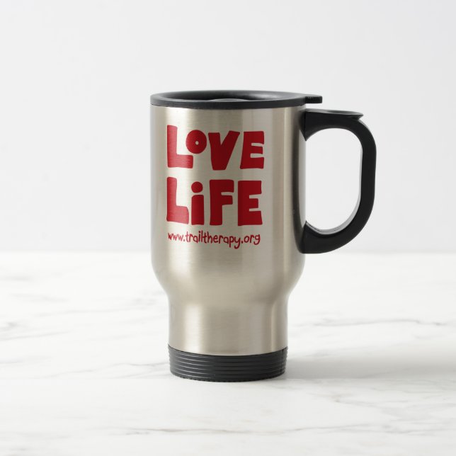 Caneca de viagem da vida do amor (Direita)