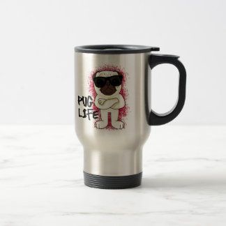 Caneca de viagem da vida do Pug