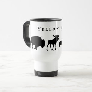Caneca de viagem da Vida Selvagem Yellowstone