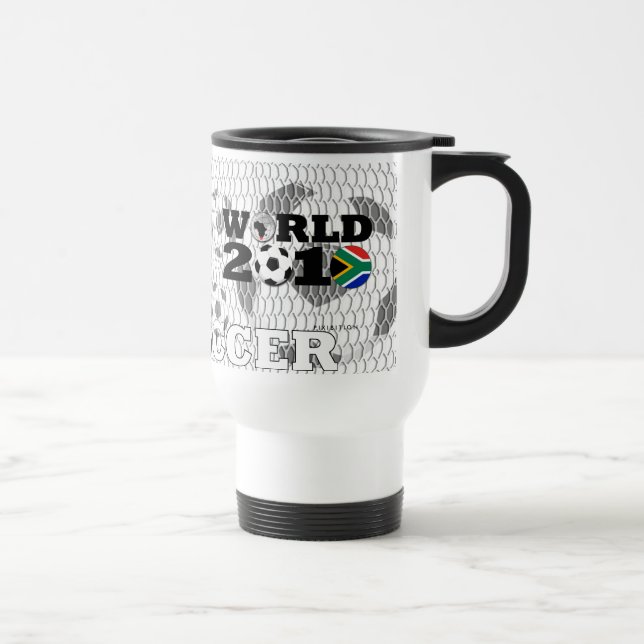 Caneca de viagem das bolas das bandeiras do (Direita)