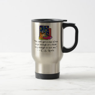 Caneca de viagem das citações de w do chá & dos