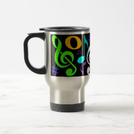 Caneca de viagem das notas musicais