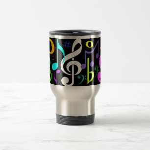 Caneca de viagem das notas musicais