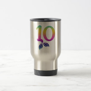 Caneca de Viagem de 10 Peixes Moderna Contemporâ