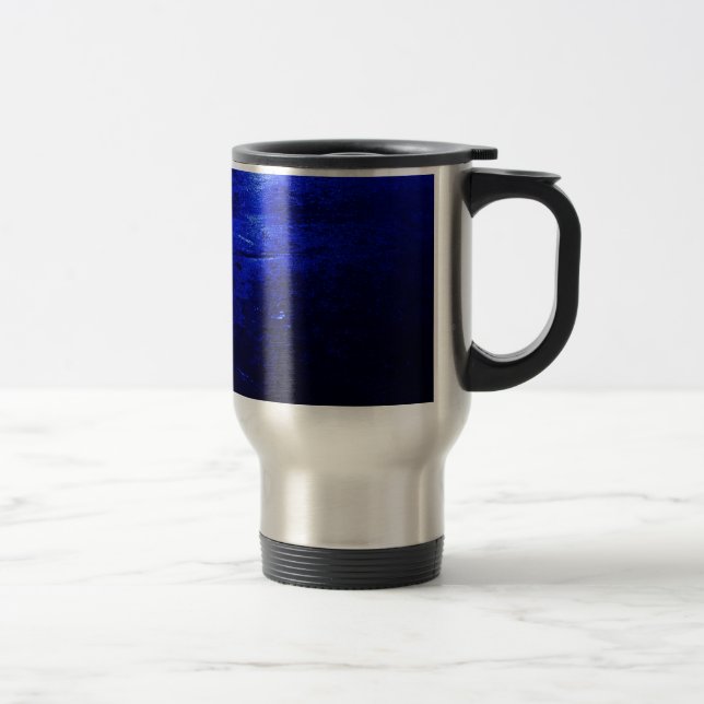 Caneca de Viagem de Aço Inox Azul Congelado 15 oz (Direita)