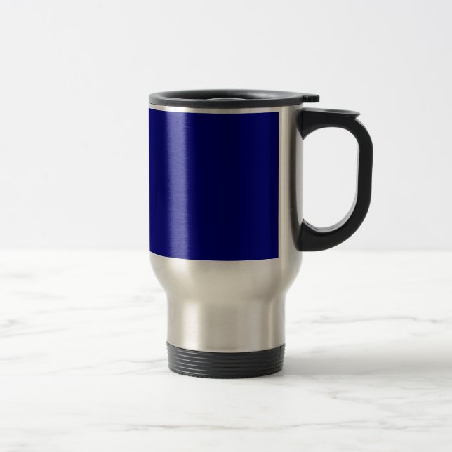 Caneca de Viagem de Aço Inoxidável Azul Marinho (Direita)