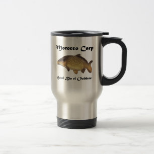 Caneca de viagem de aço inoxidável da carpa de
