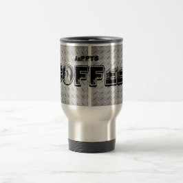 Caneca de viagem de aço inoxidável da placa do