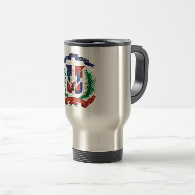 Caneca de viagem de aço inoxidável da República (Frente Esquerda)