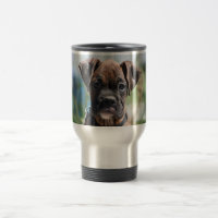 Caneca de viagem de aço inoxidável do filhote de