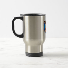 Caneca de Viagem de Aço Inoxilável com Ilustração 