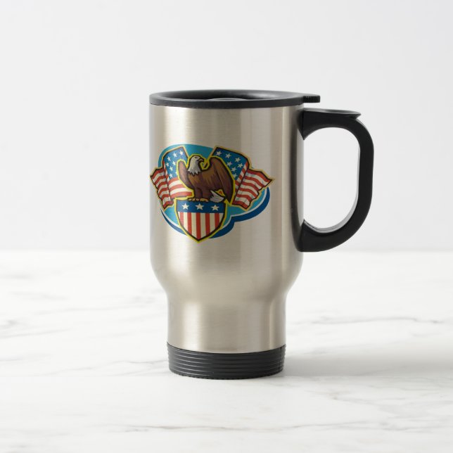 Caneca de viagem de águia americana (Direita)