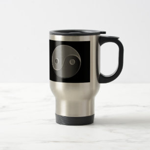 Caneca de viagem de alumínio de Yin Yang