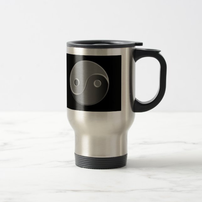 Caneca de viagem de alumínio de Yin Yang (Direita)
