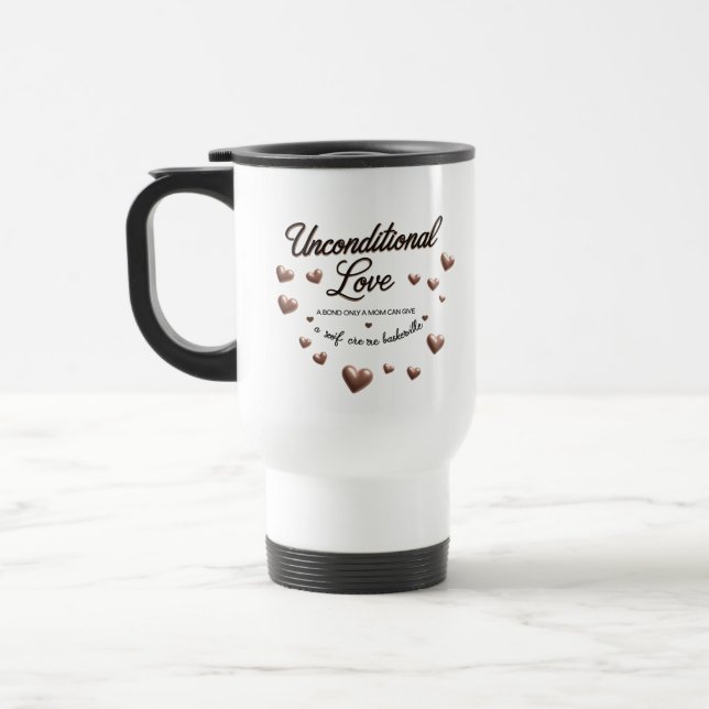 Caneca de viagem de Amor Incondicional - Coração D (Esquerda)
