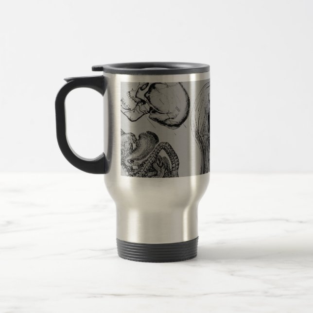 Caneca de viagem de anatomia (Esquerda)