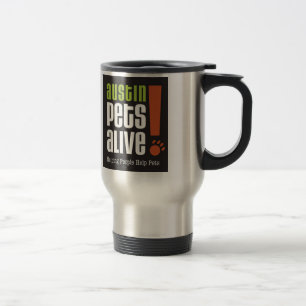 Caneca de viagem de APA, preta