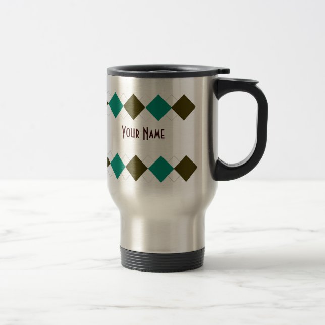 Caneca de viagem de Argyle - personalizada (Direita)