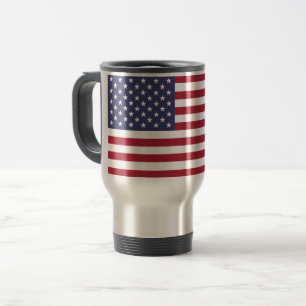 Caneca de viagem de Bandeira dos Estados Unidos da