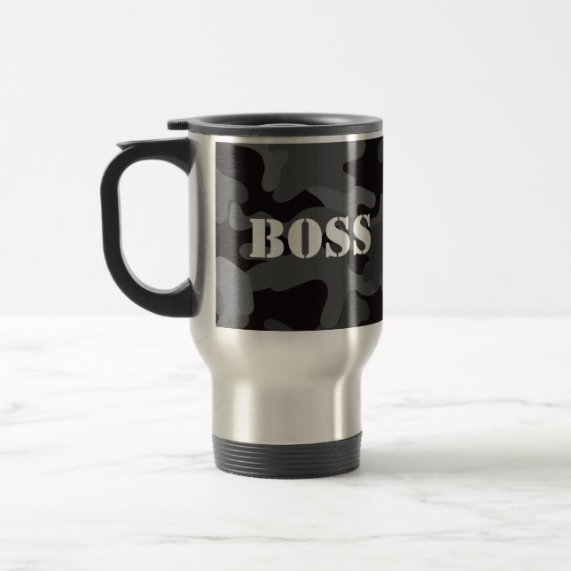 Caneca de viagem de Bebidas Pretas do Chefe (Esquerda)