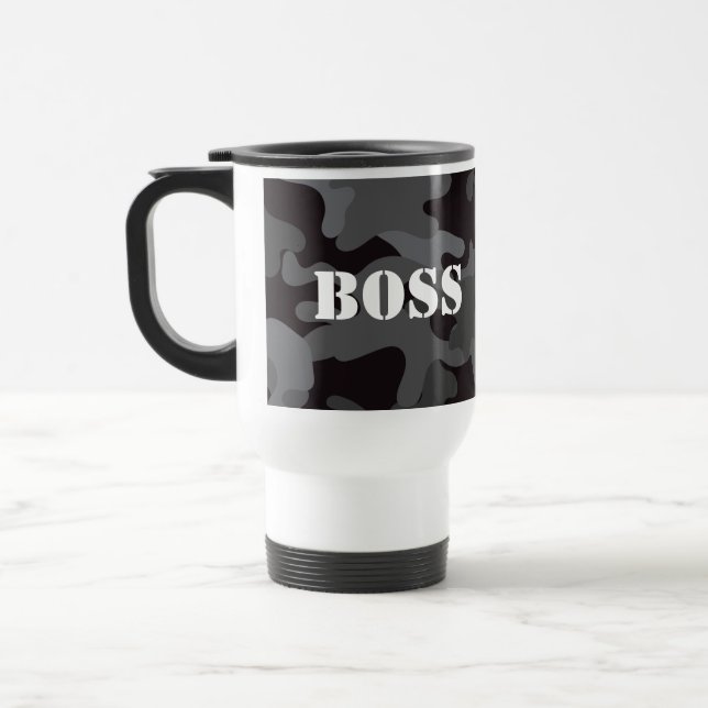 Caneca de viagem de Bebidas Pretas do Chefe (Esquerda)