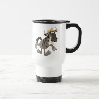 Caneca de viagem de Bicho de Cartoon Bonito Dançan