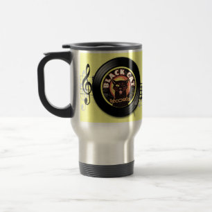 Caneca de viagem de Black Cat Records - Retro Jazz