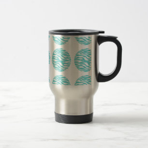 Caneca de viagem de Bolinhas de Impressão Zebra