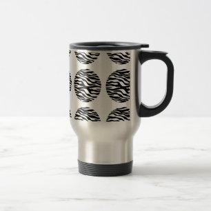 Caneca de viagem de Bolinhas de Impressão Zebra