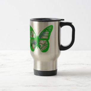 Caneca de viagem de Borboleta de Sensibilização 