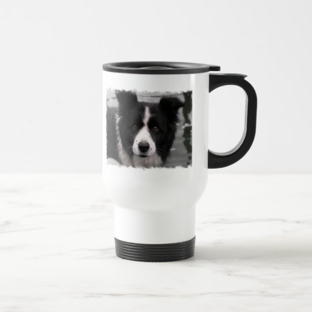 Caneca de viagem de border collie (Direita)