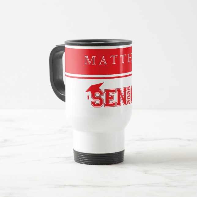 Caneca de Viagem de Café para Graduado (Frente Esquerda)