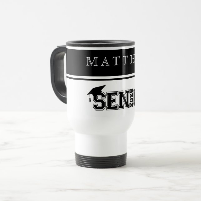 Caneca de Viagem de Café para Graduado (Frente Esquerda)