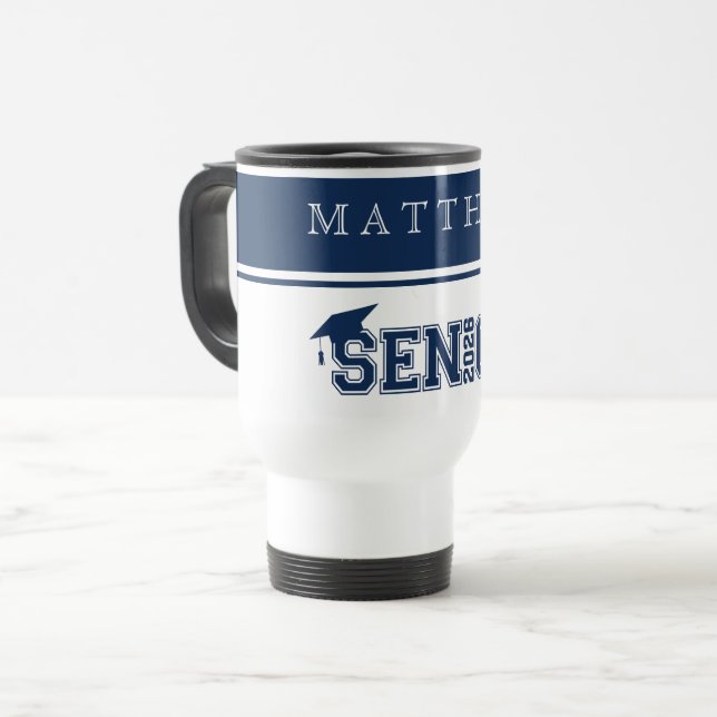 Caneca de Viagem de Café para Graduado (Frente Esquerda)