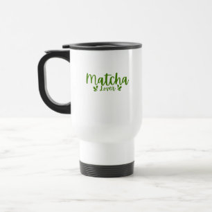 Caneca de Viagem de Caligrafia de Chá Verde Fofa p