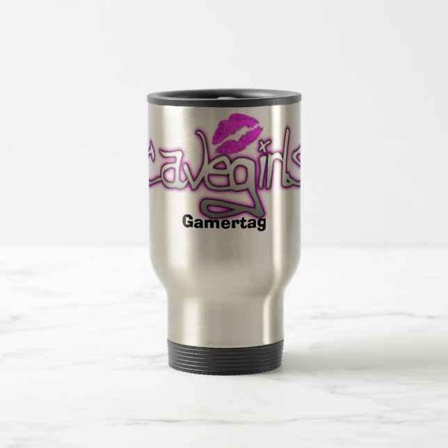 Caneca de viagem de Cavegirl (Centro)