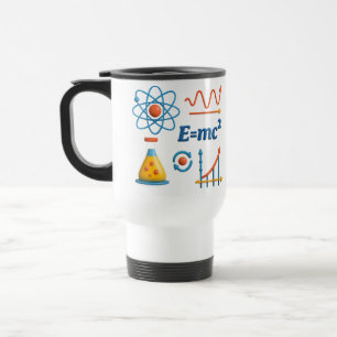 Caneca de Viagem de Ciência e Física Colorida