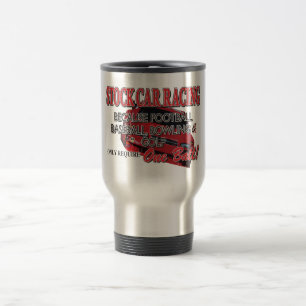 Caneca de viagem de corridas de carros