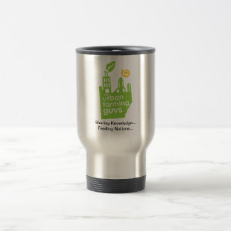 Caneca de viagem de cultivo urbana das caras