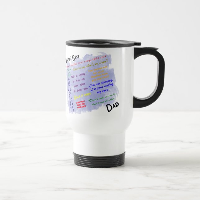 Caneca de viagem de Dadism dos mundos a melhor (Direita)