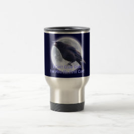 CANECA DE VIAGEM de Dia das Bruxas de Lua Negra