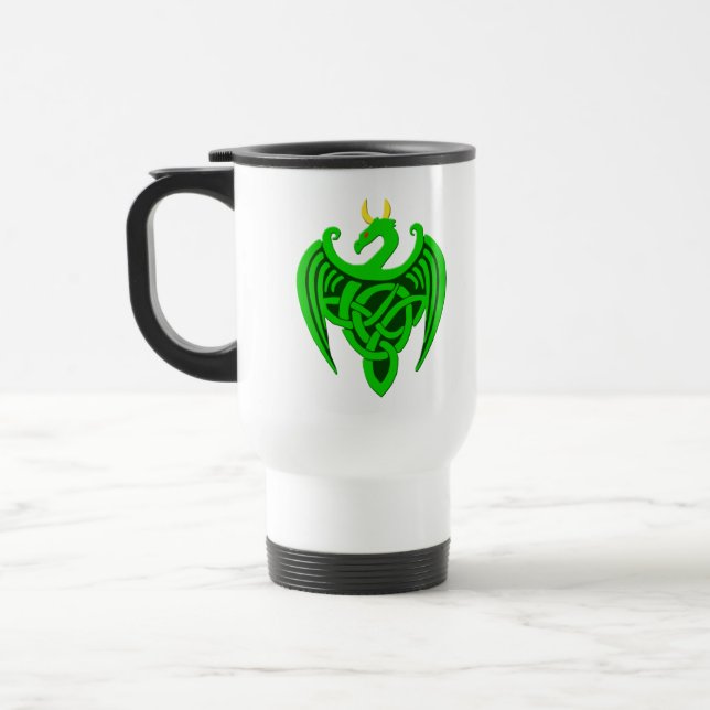 Caneca de viagem de Dragão Celular Verde (Esquerda)