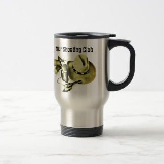 Caneca de viagem de engrenagens com disparo de cow