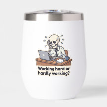 Caneca de Viagem de Esqueleto Engraçado de Esgotam