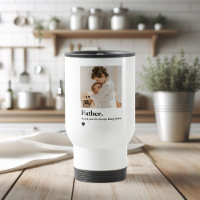 Caneca de viagem de Fotografias do Pai Personaliza