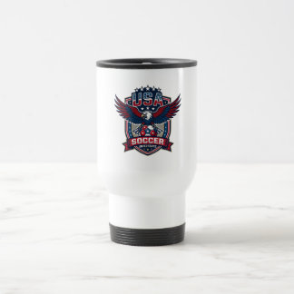 Caneca de Viagem de Futebol dos EUA Fã de Futebol
