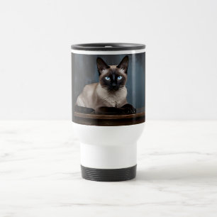 Caneca de Viagem de Gato Siames