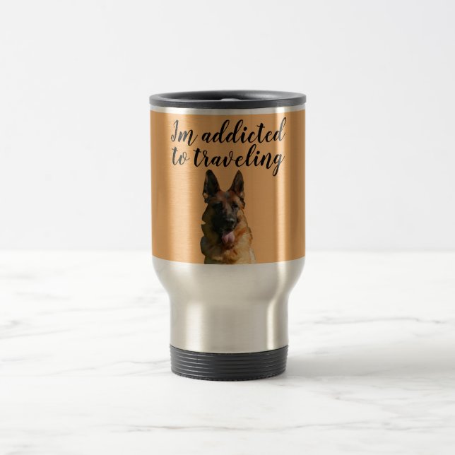 Caneca de viagem de German shepherd (Centro)