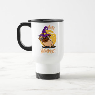 Caneca de viagem de Halloween Puggy